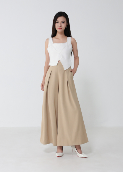 Pleated Long Pant 
