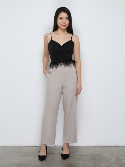 Back Zip Pleated Top 29788