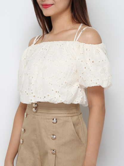 Short Sleeve Pleated Top 29798