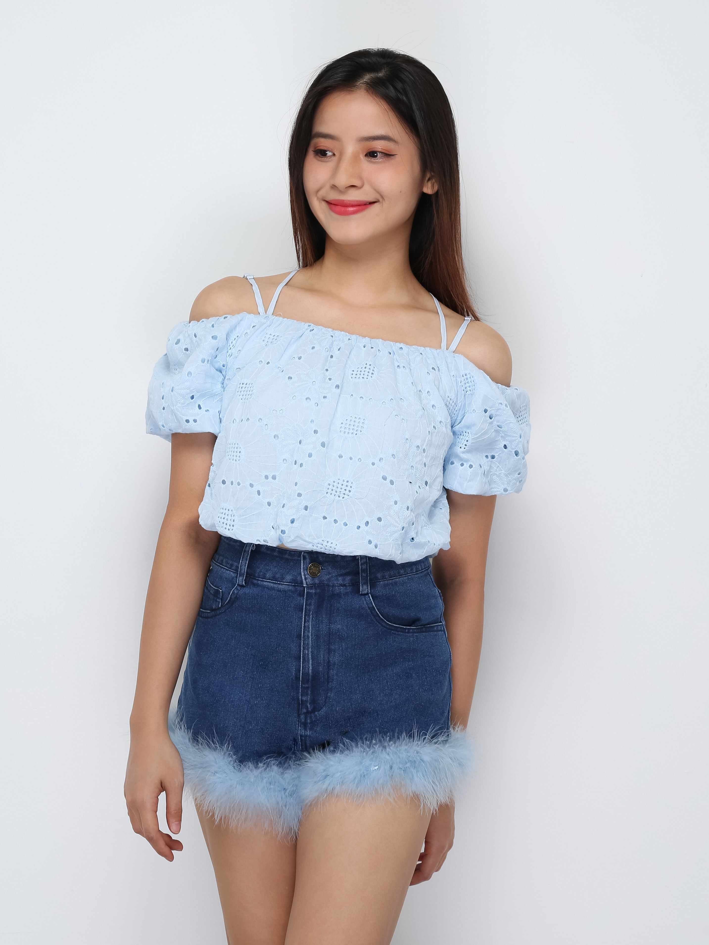 Short Sleeve Pleated Top 29798