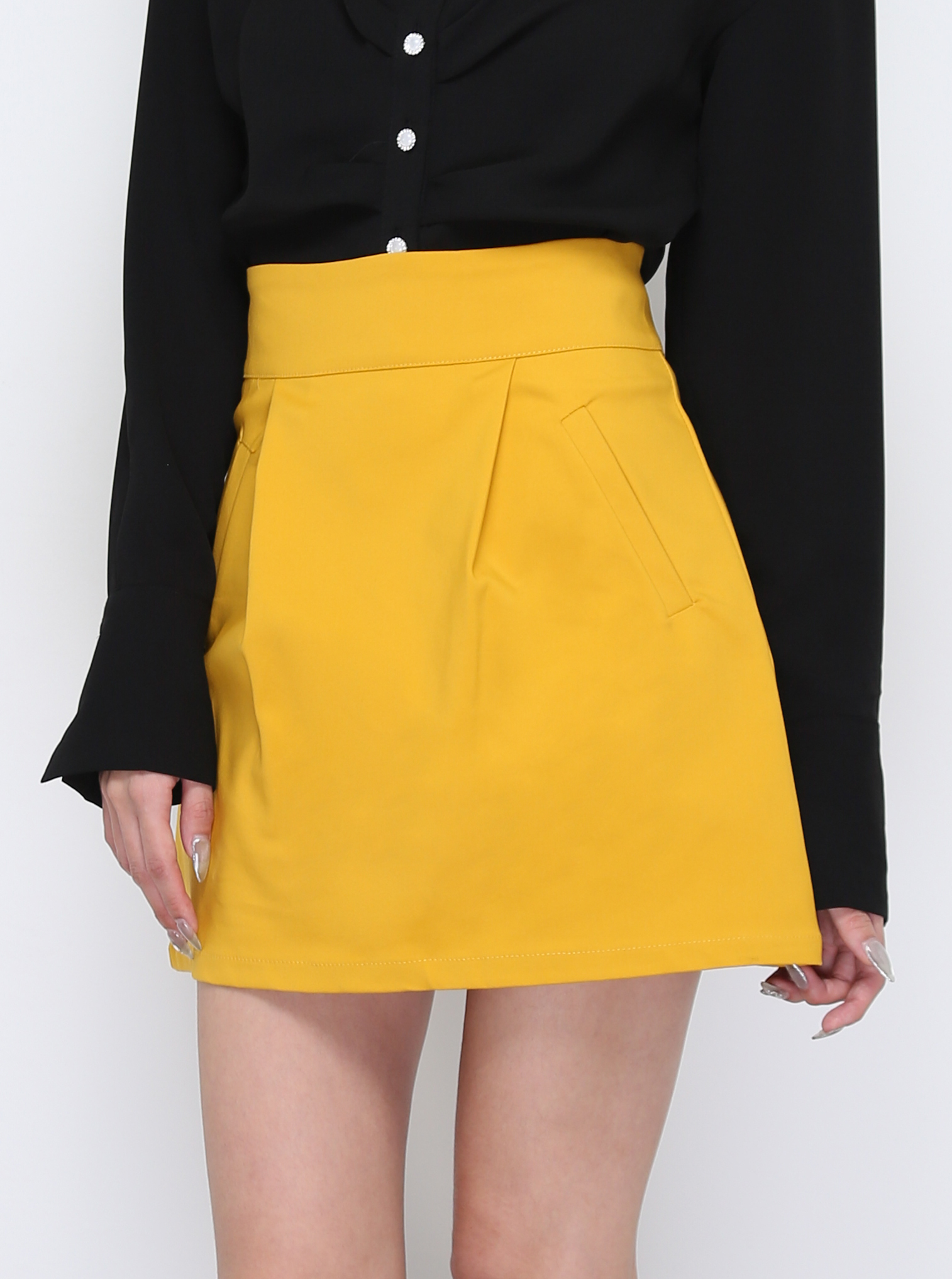Back Zip Front Pocket Skirt Pant 29903