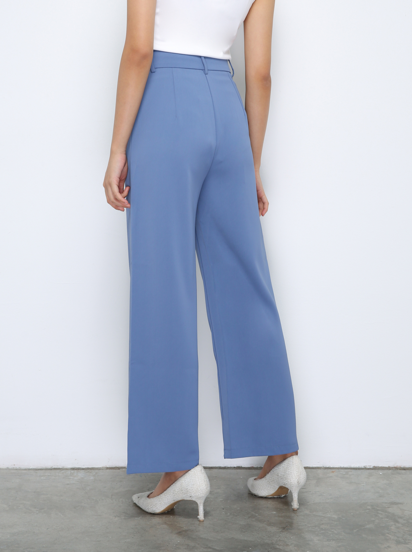 Front Button Pleated Long Pant 29885