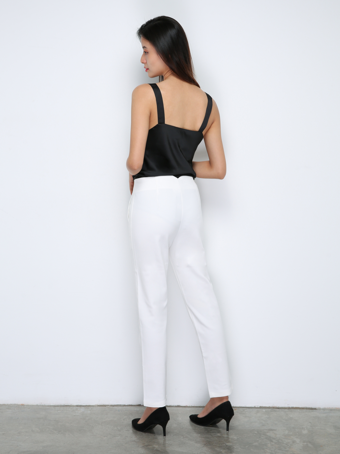 High Waist Side Pocket Long Pants 29840