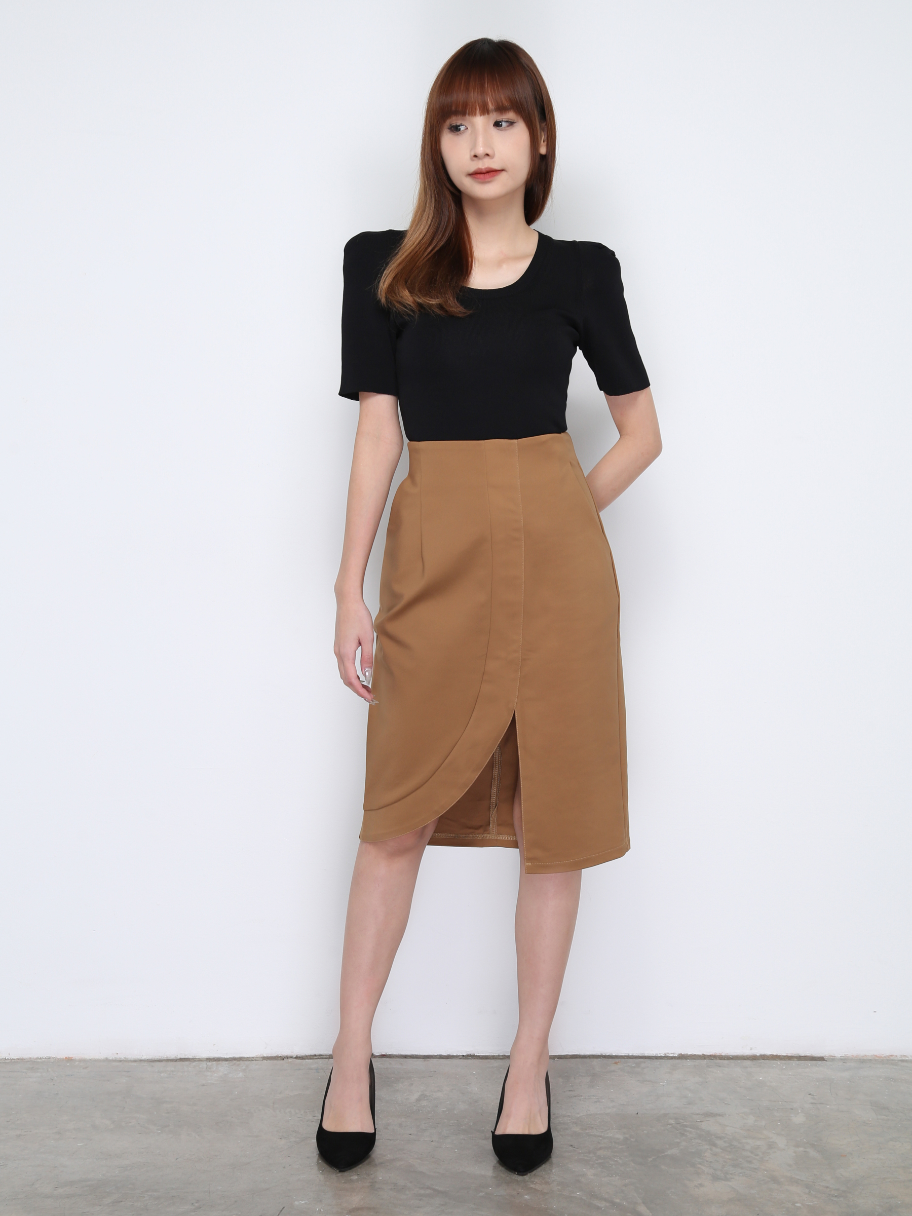 Front Pocket Pleated Skirt 29913