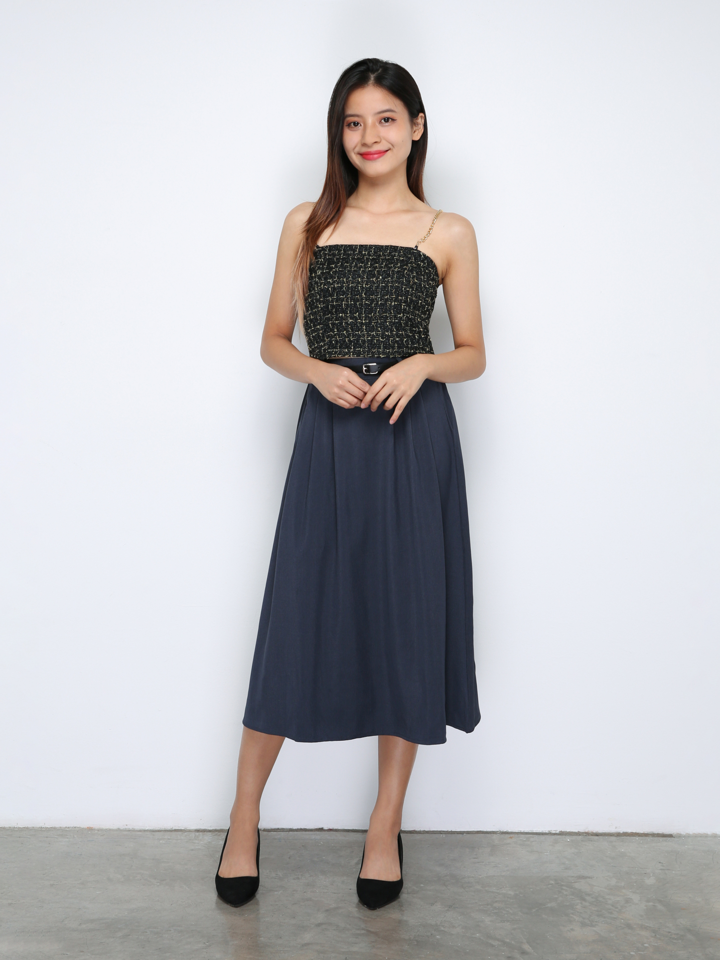 Sleeveless Back Zip Top 29916