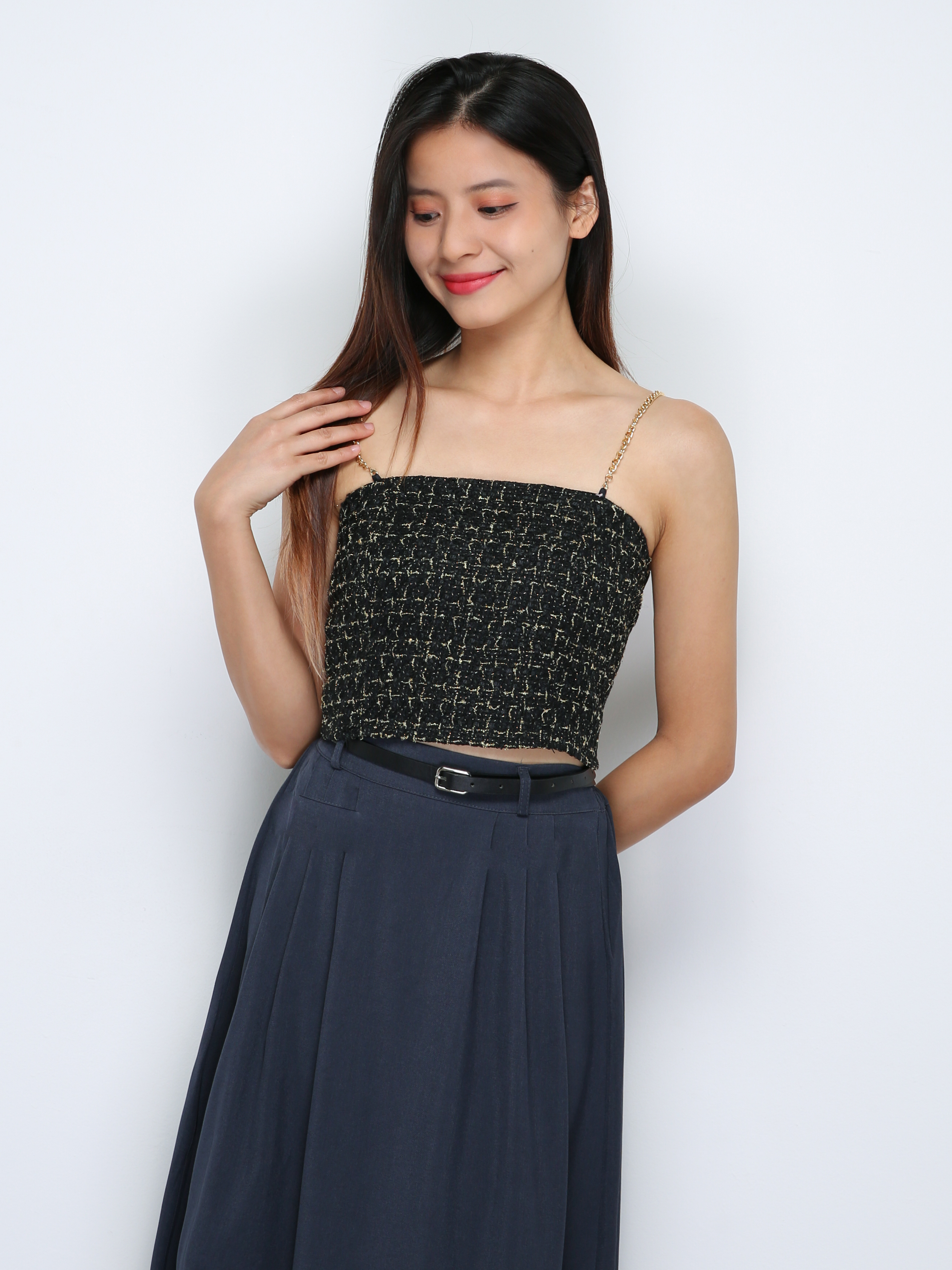 Sleeveless Back Zip Top 29916