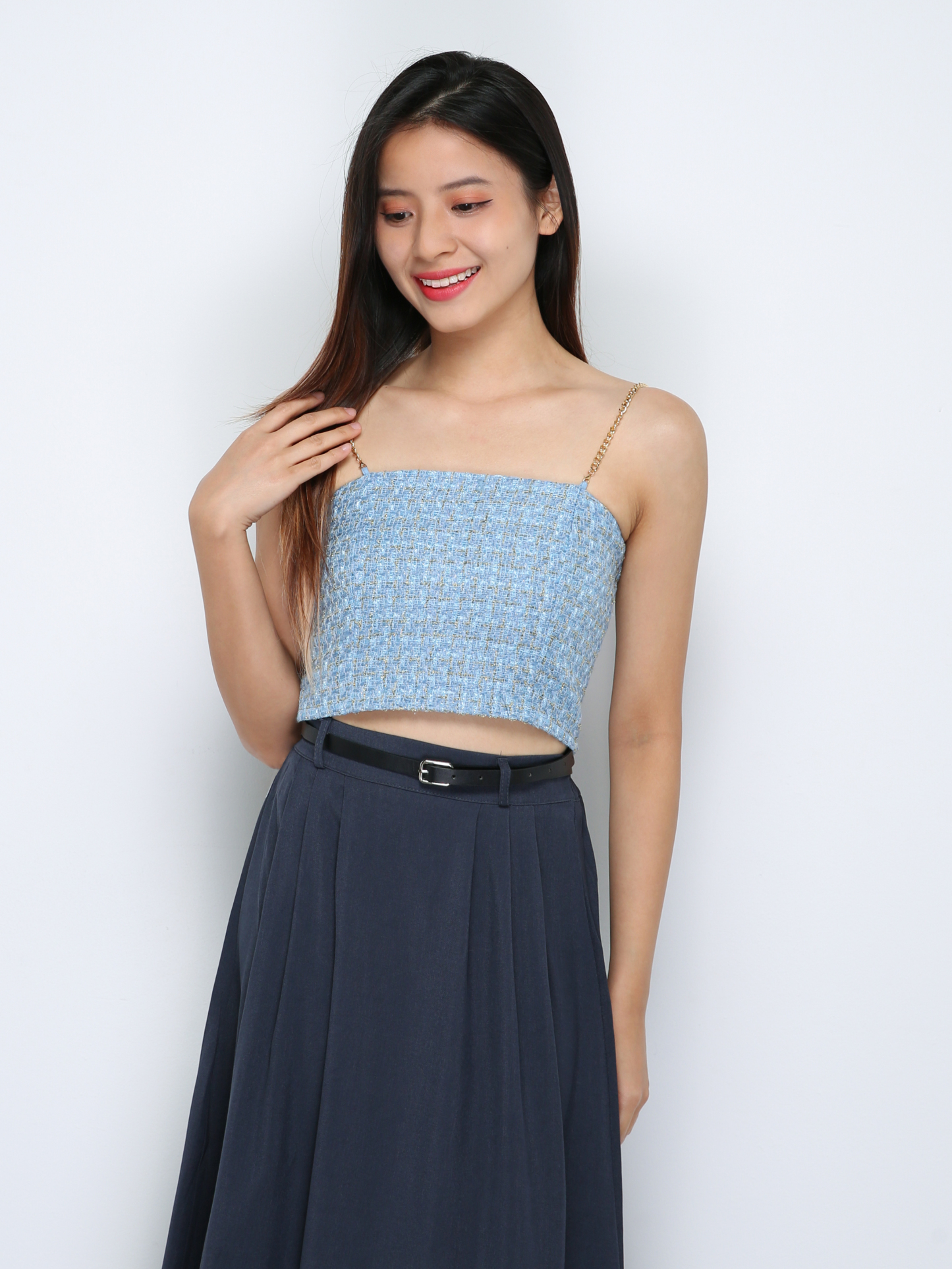 Sleeveless Back Zip Top 29916