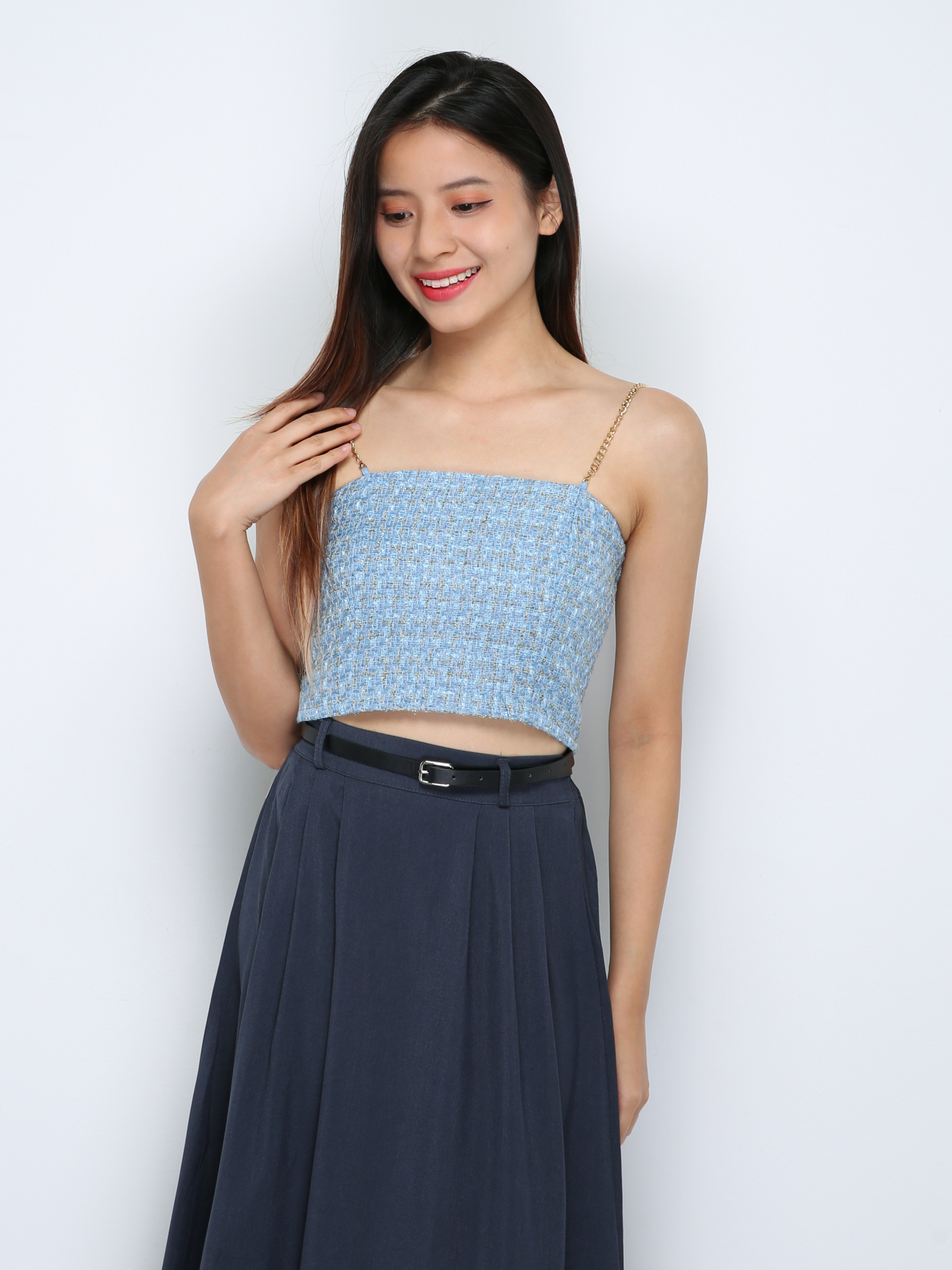 Sleeveless Back Zip Top 29916