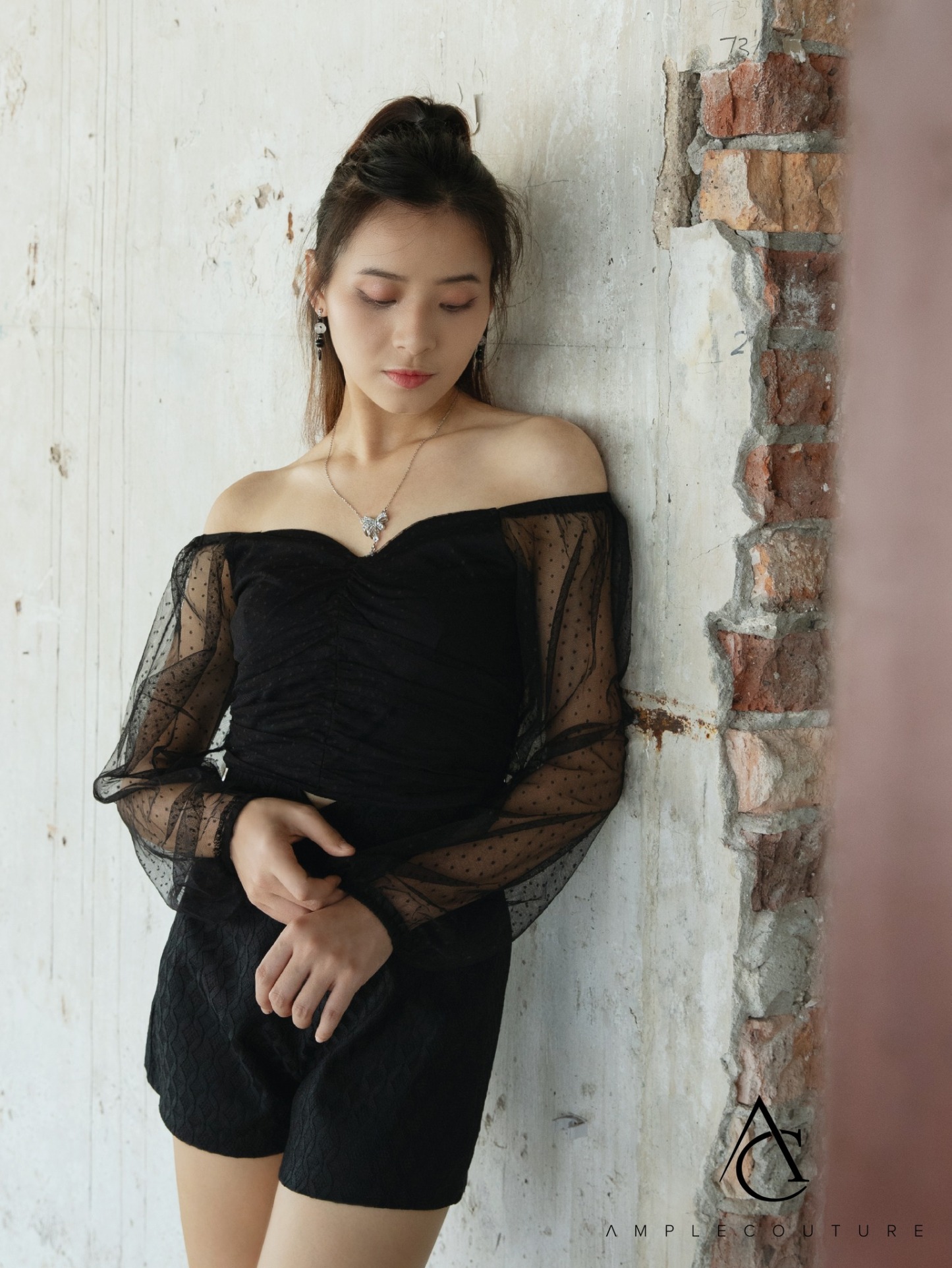 Polka Dot Top With Short Pants Set 29943 (SPO)