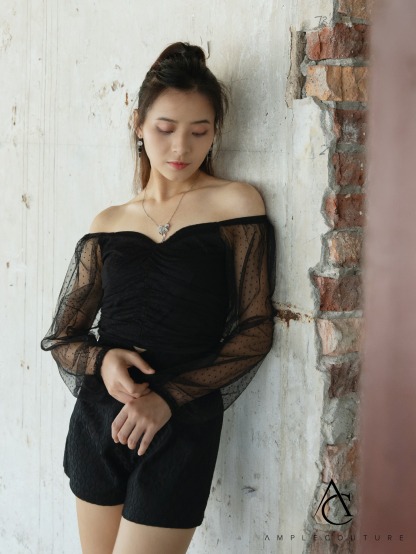 Polka Dot Top With Short Pants Set 29943 (SPO)