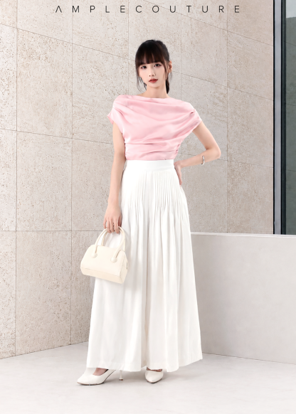 High Waist Pleated Palazzo Pants DJ232