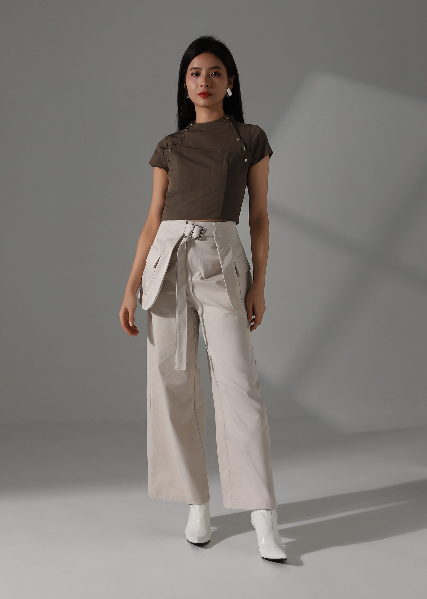 Layered Pants with Detachable Outer AC927