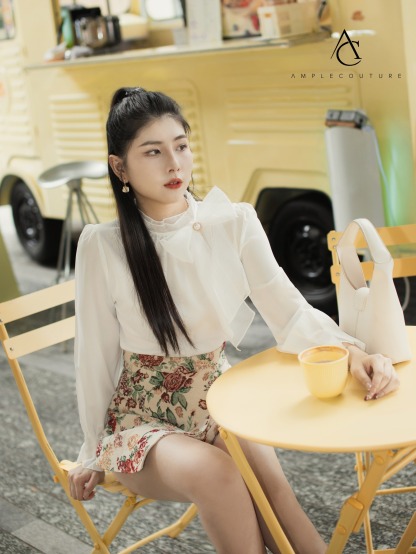 Flower Print Skirt Pant 30131