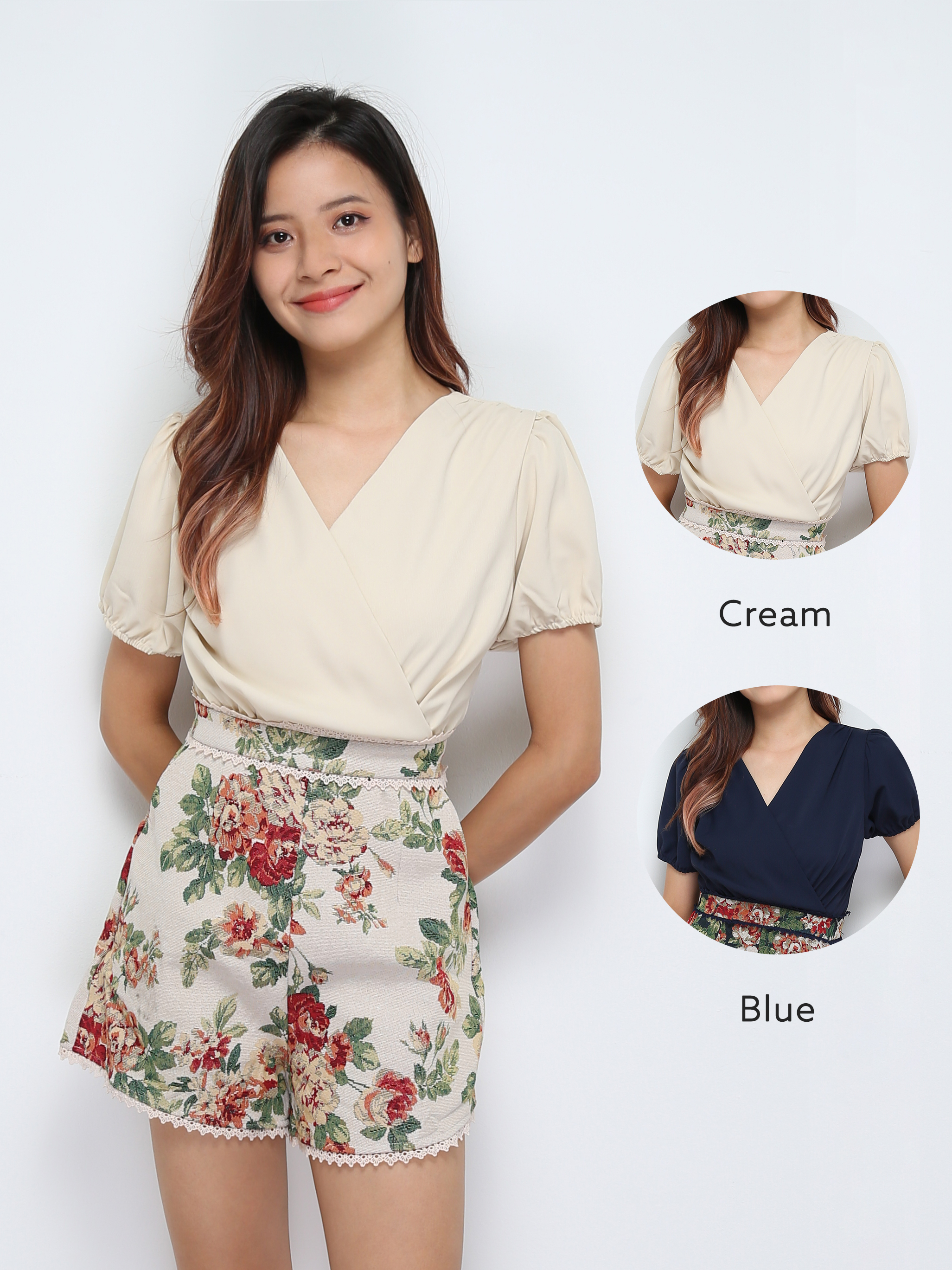 [PREORDER]Short Sleeve Pleated Top 30142