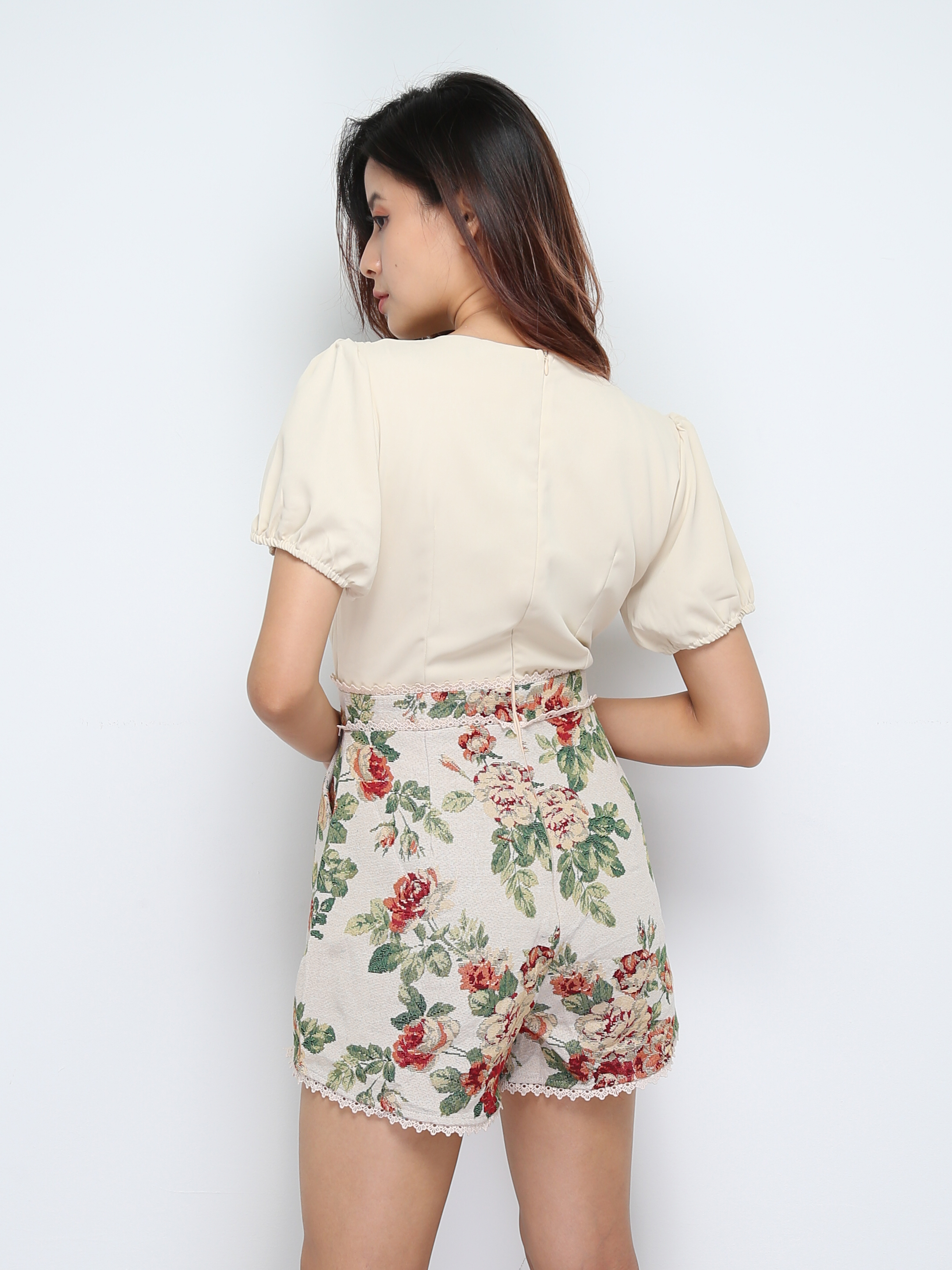 Short Sleeve Pleated Top 30142