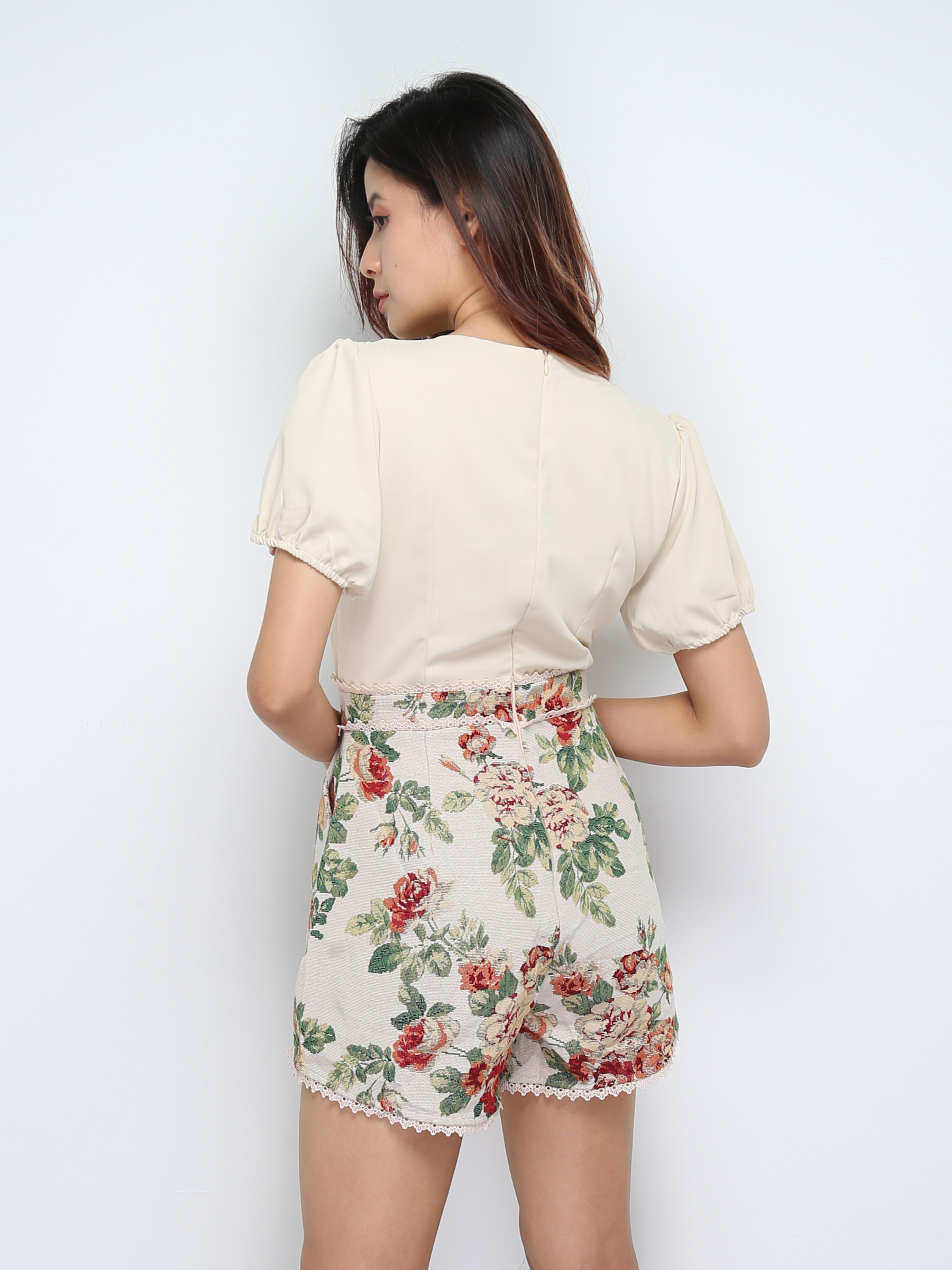 Short Sleeve Pleated Top 30142