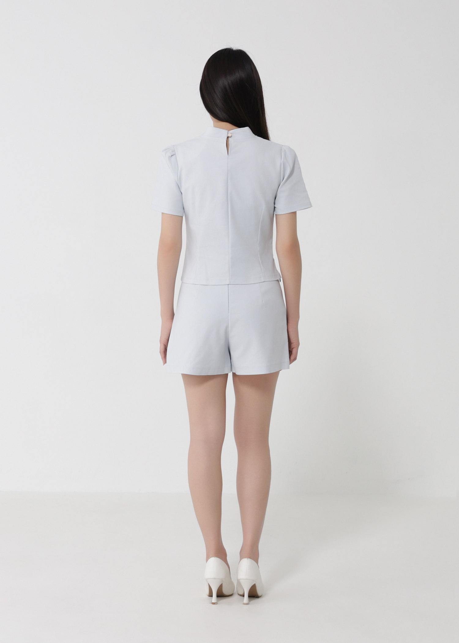 Short Sleeve Top With Short Pant Set 30172