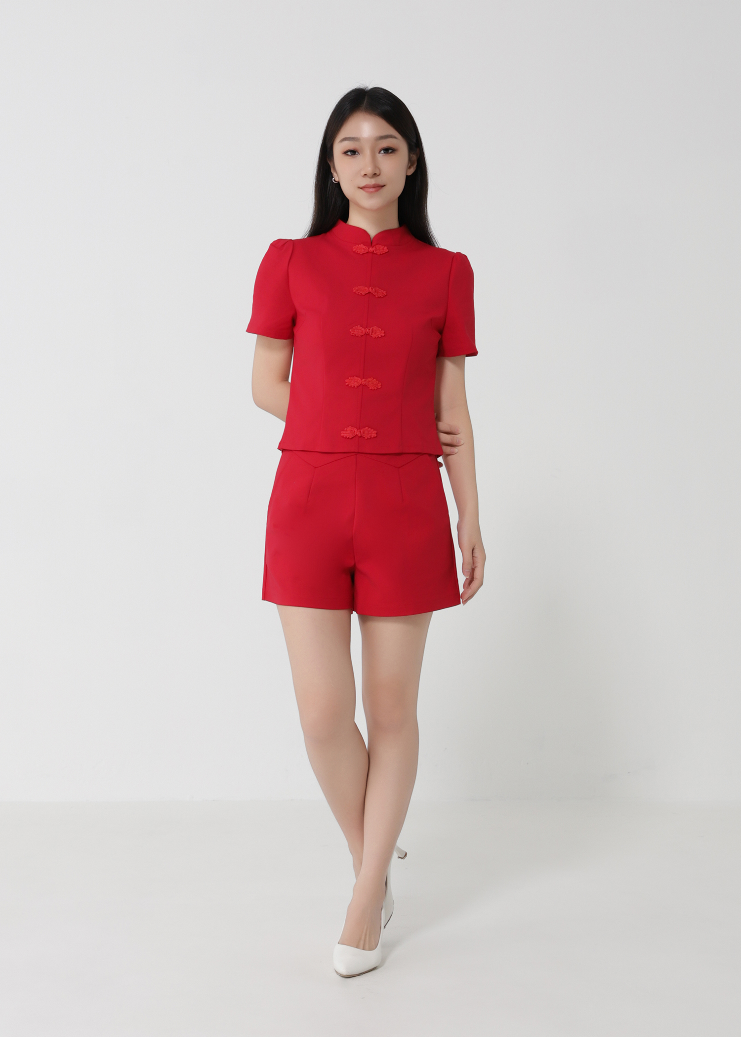Short Sleeve Top With Short Pant Set 30172
