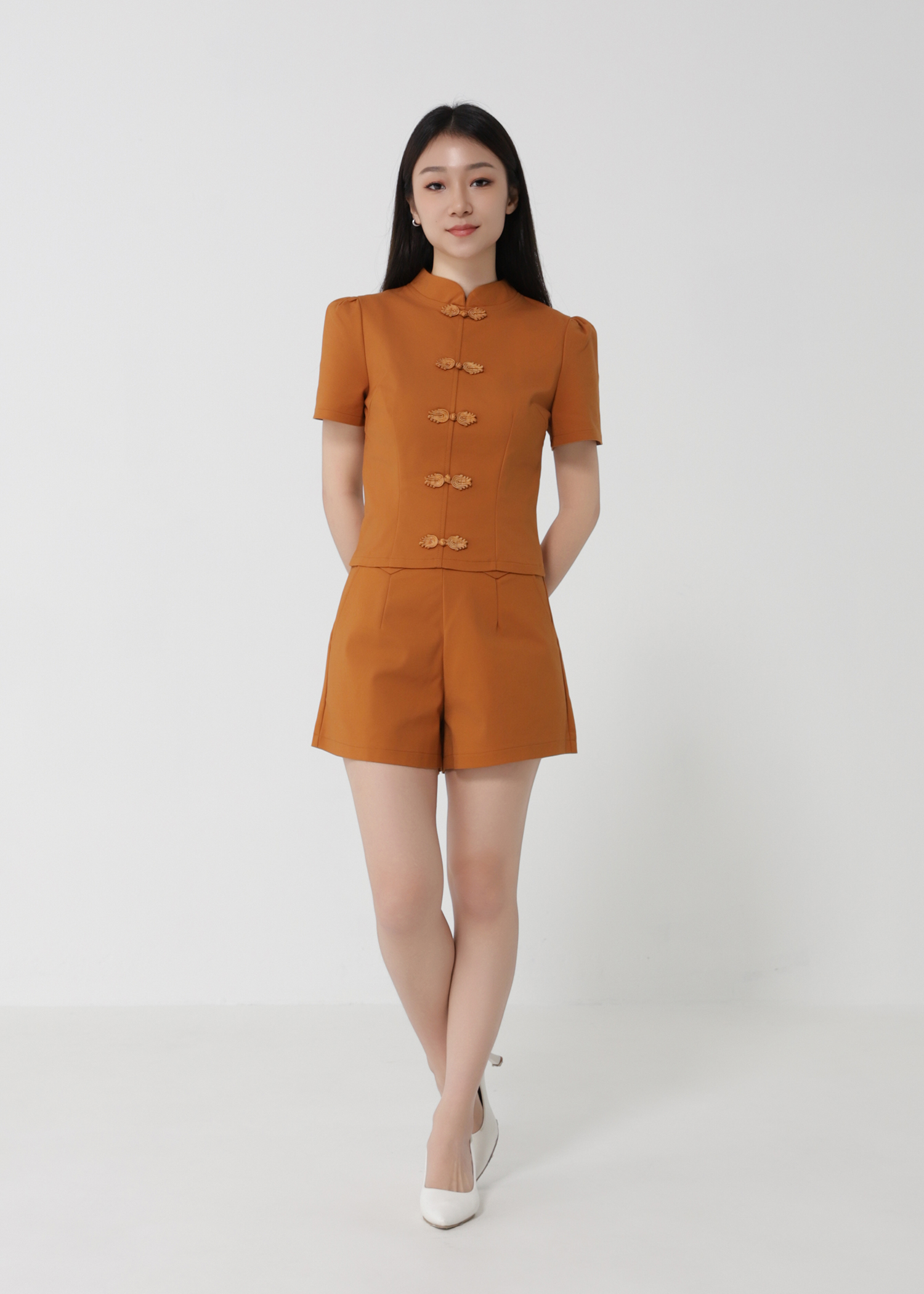 Short Sleeve Top With Short Pant Set 30172