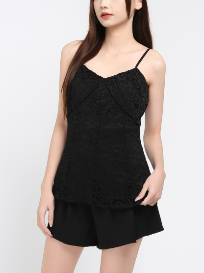 Two Tone With Lace Set 30207