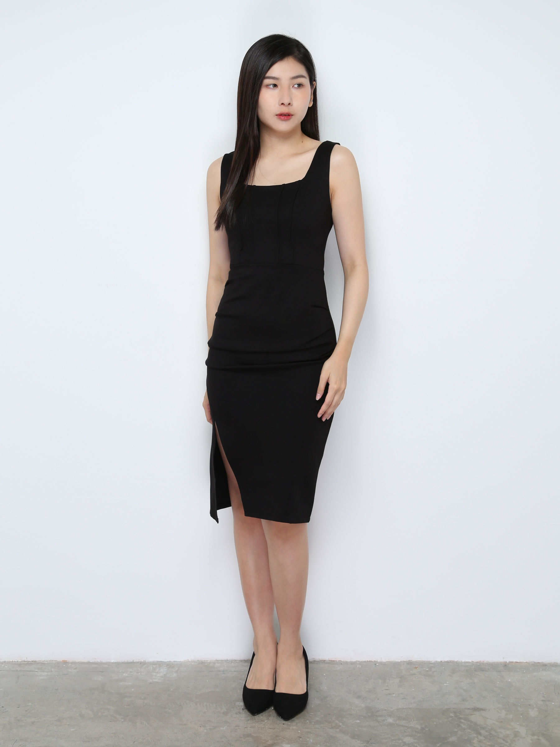 Elegant Sleeveless With Split Dress 30249 (SO)