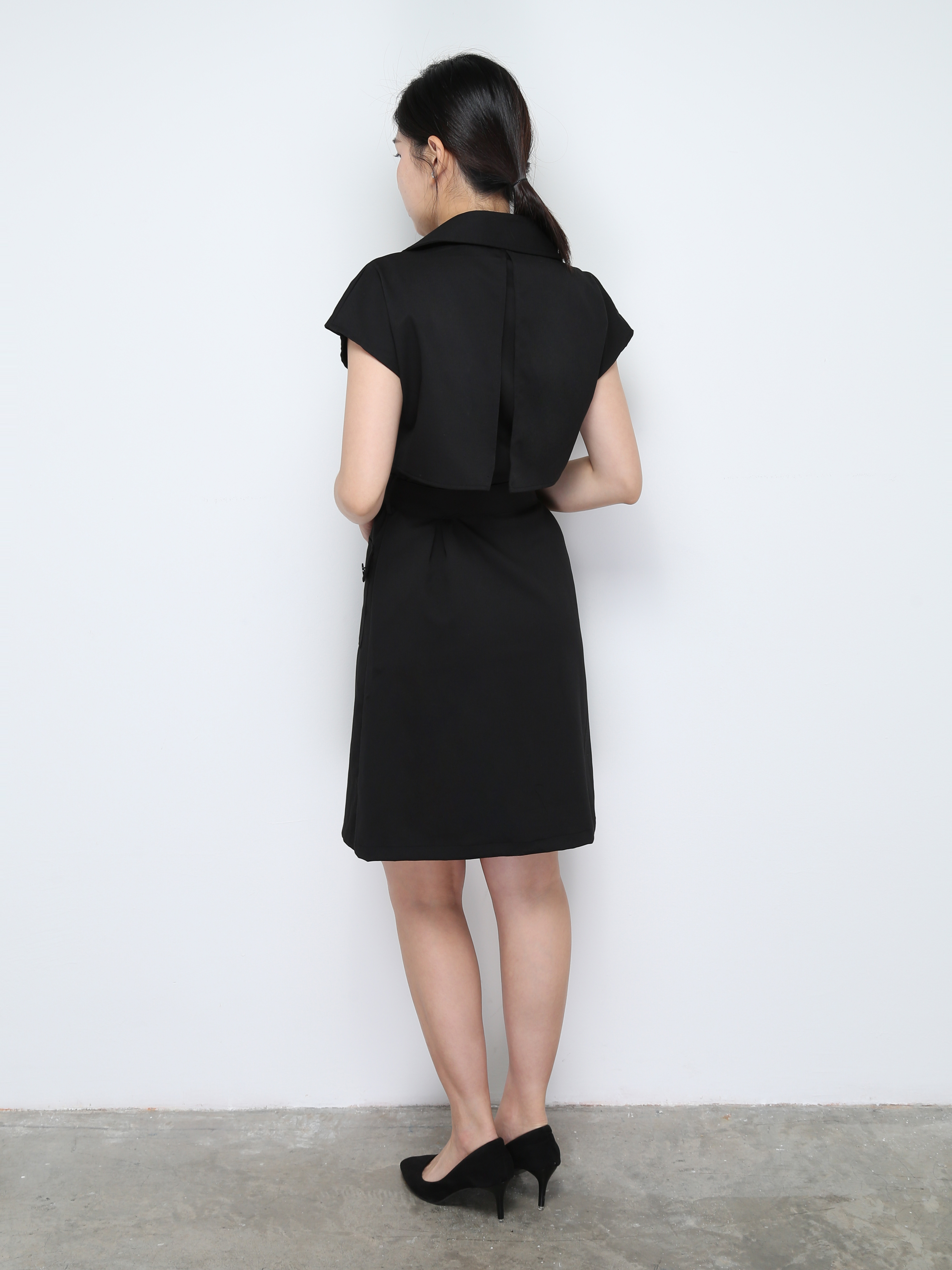 Cap Sleeve Front Button Dress 30261 (SO)