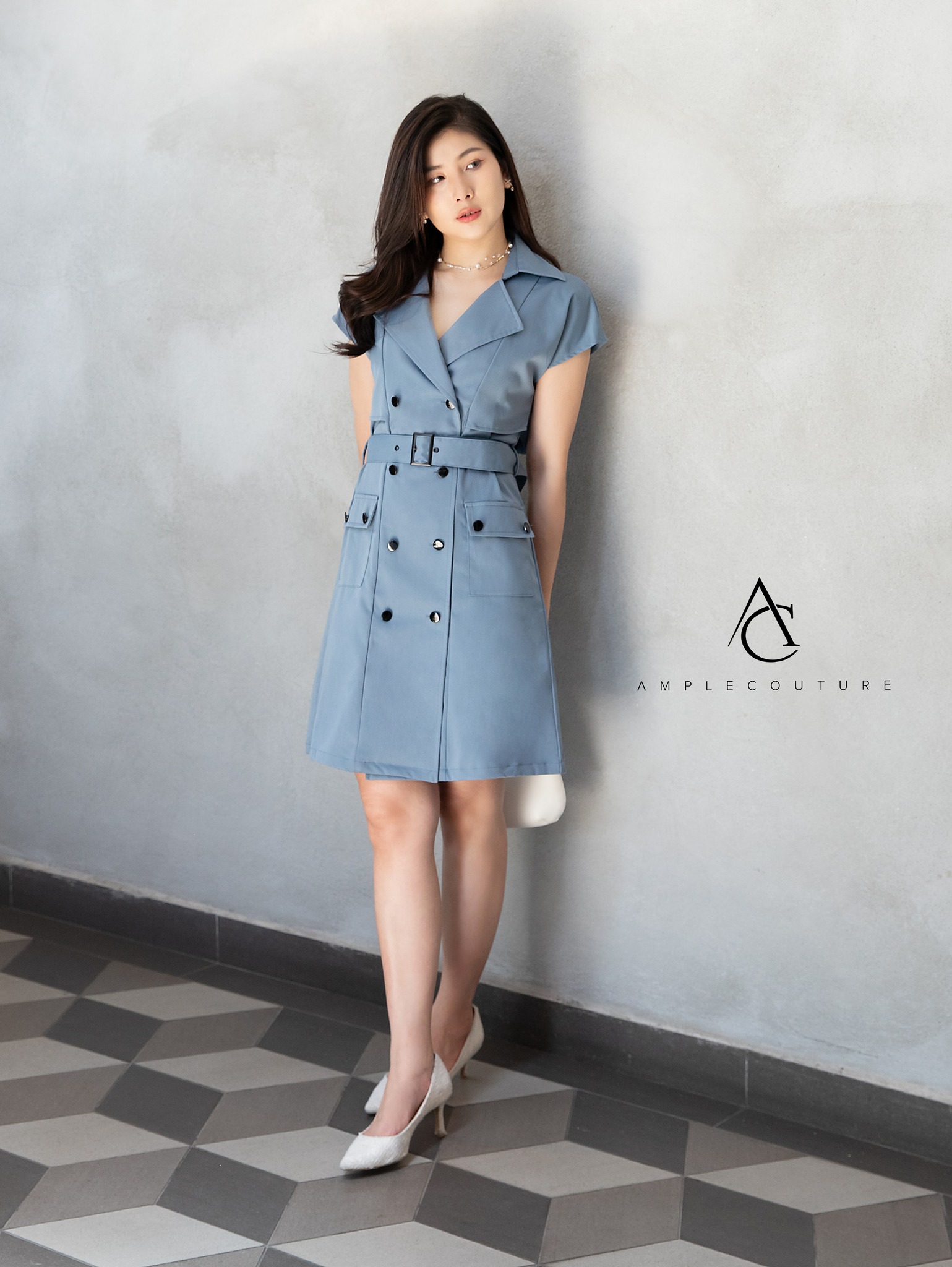 Cap Sleeve Front Button Dress 30261 (SPO)