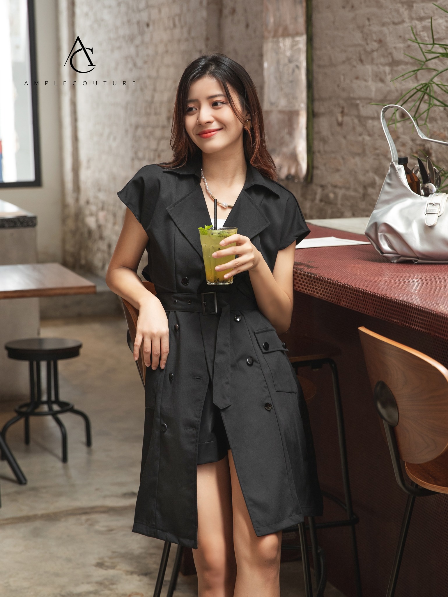 Cap Sleeve Front Button Dress 30261 (SPO)