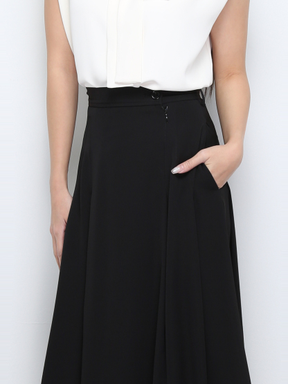 Formal Side Deocrative Belt Skirt 30350