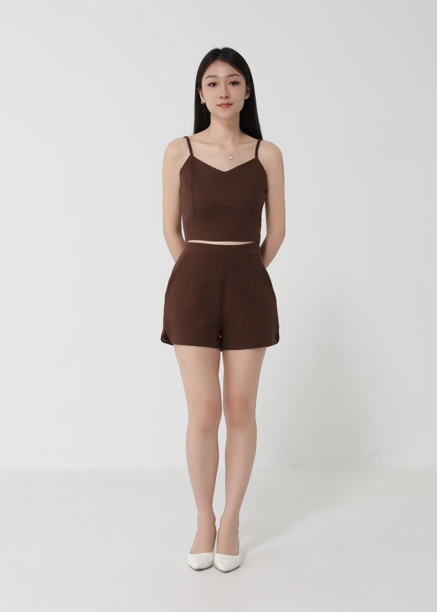 Sleeveless Top With Short pants Set 30438