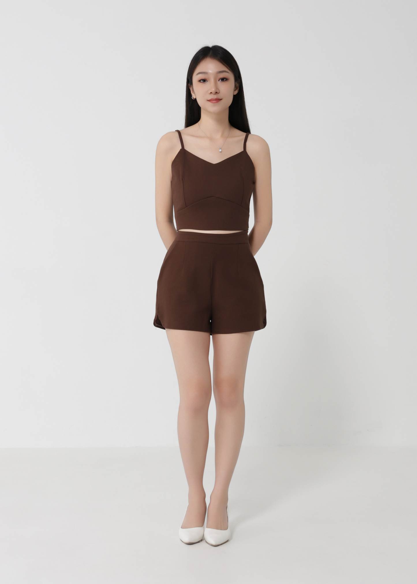 Sleeveless Top With Short pants Set 30438