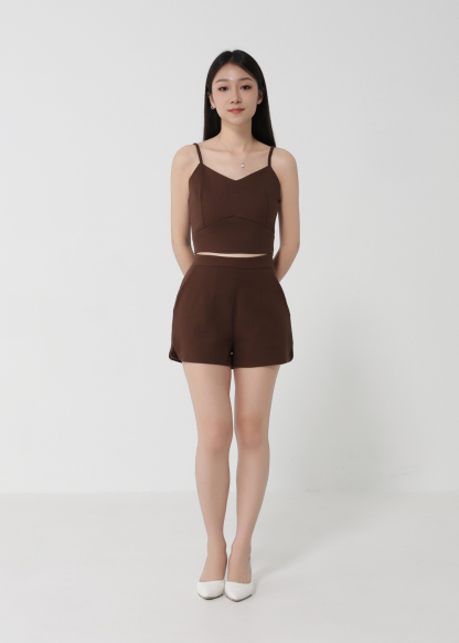 Sleeveless Top With Short pants Set 30438