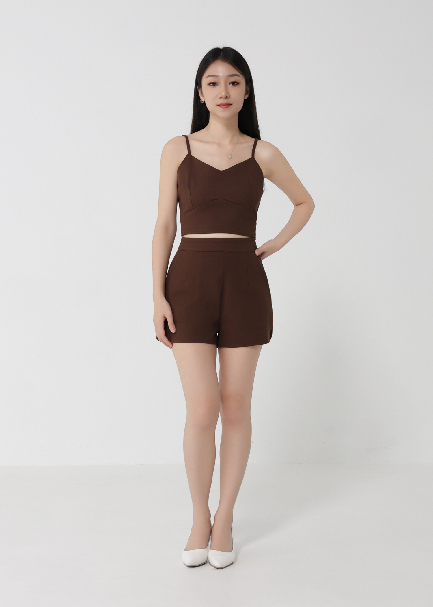 Sleeveless Top With Short pants Set 30438