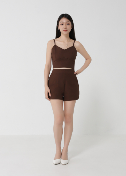 Sleeveless Top With Short pants Set 30438