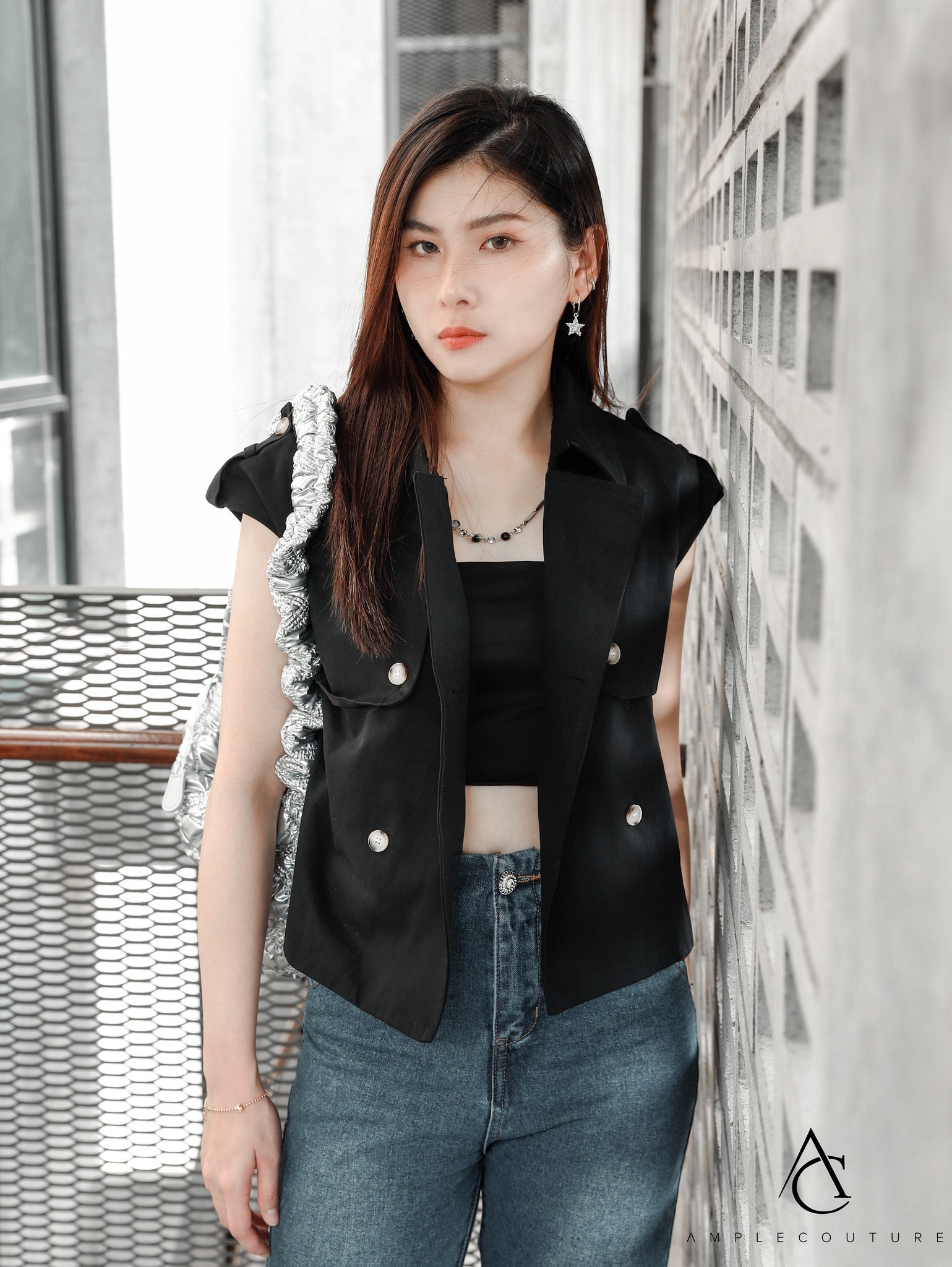 Sleeveless Front Button Top 30526 (SPO)