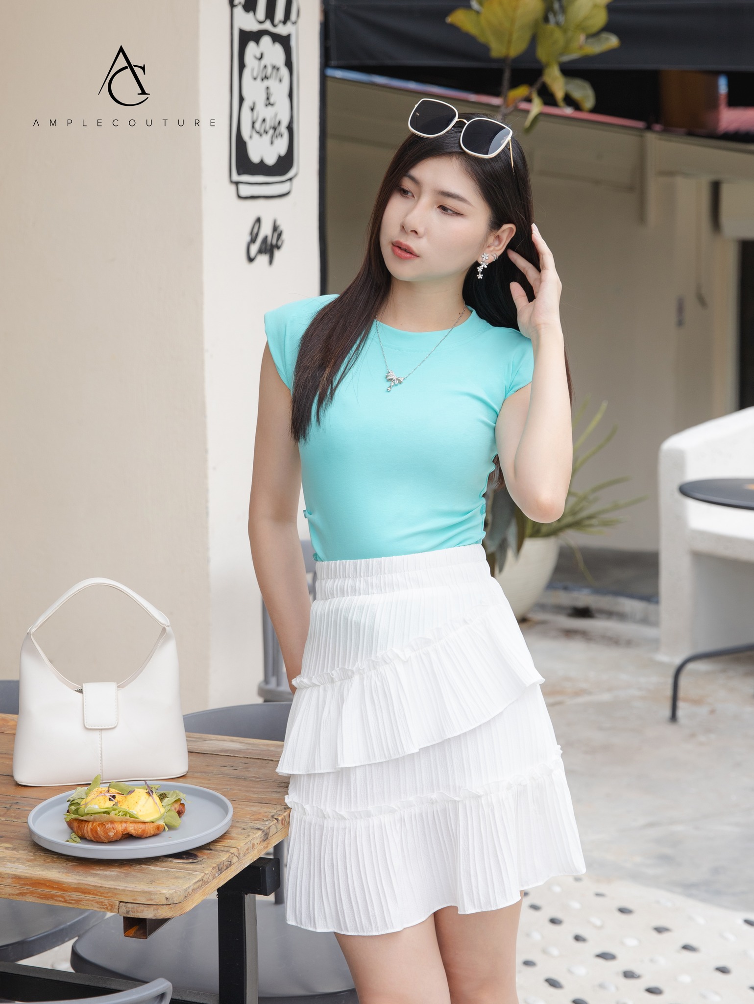 Elastic Waist Pleated Skirt Pant 30586