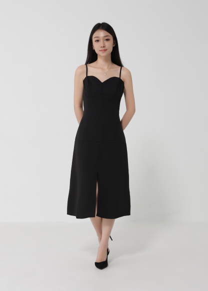 Sleeveless Side Split Dress 30634