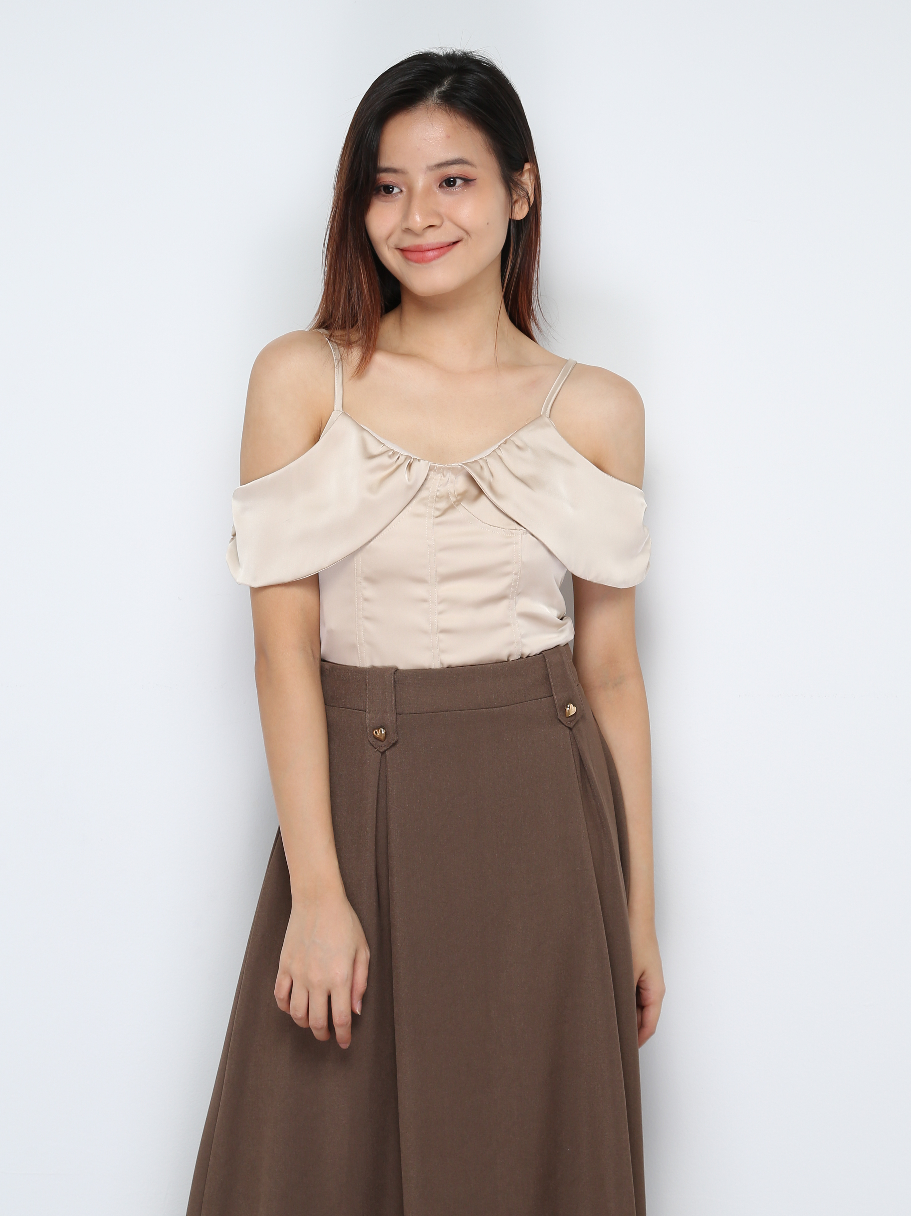 Satin Sleeveless Top 30637