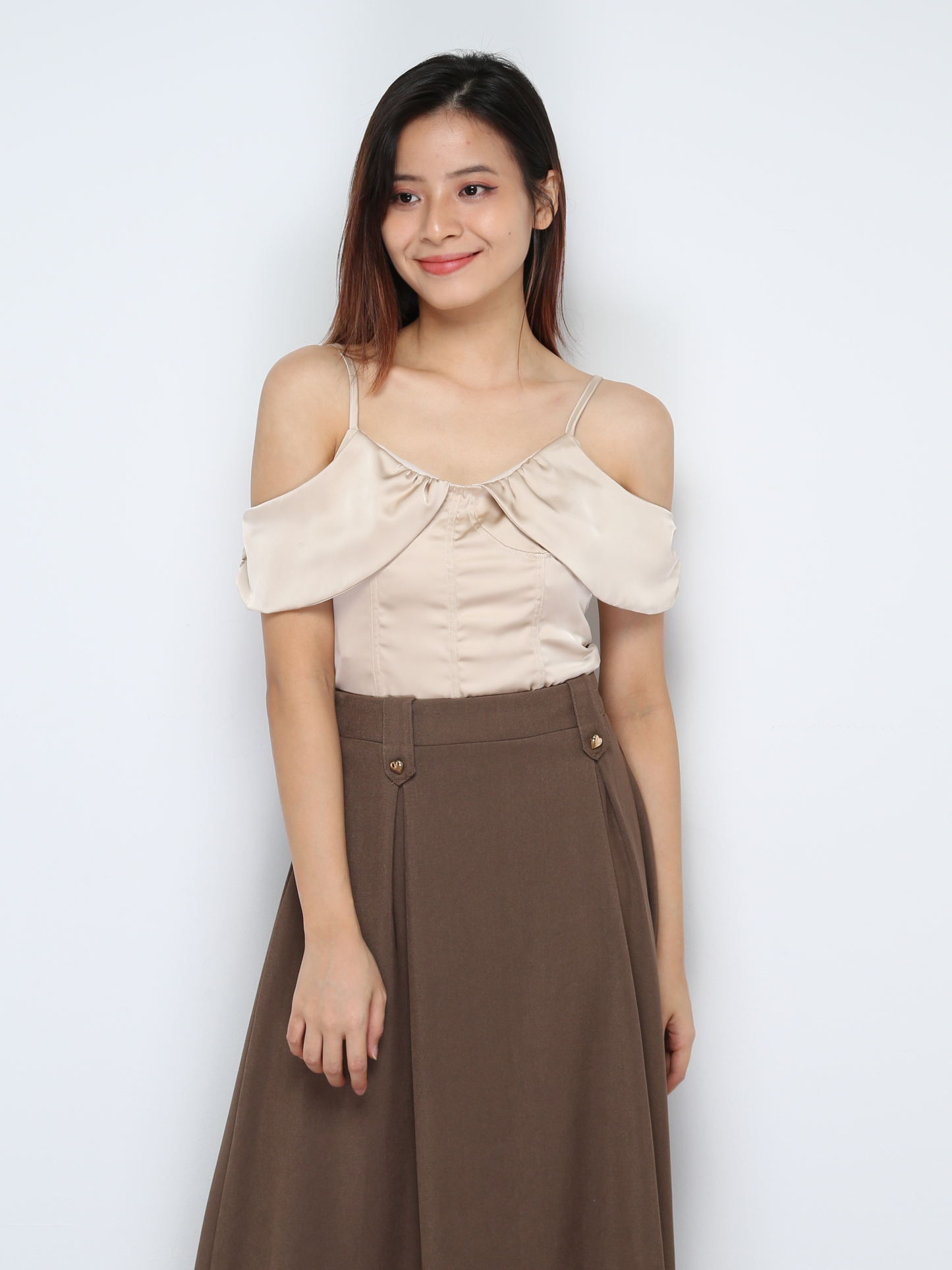 Satin Sleeveless Top 30637