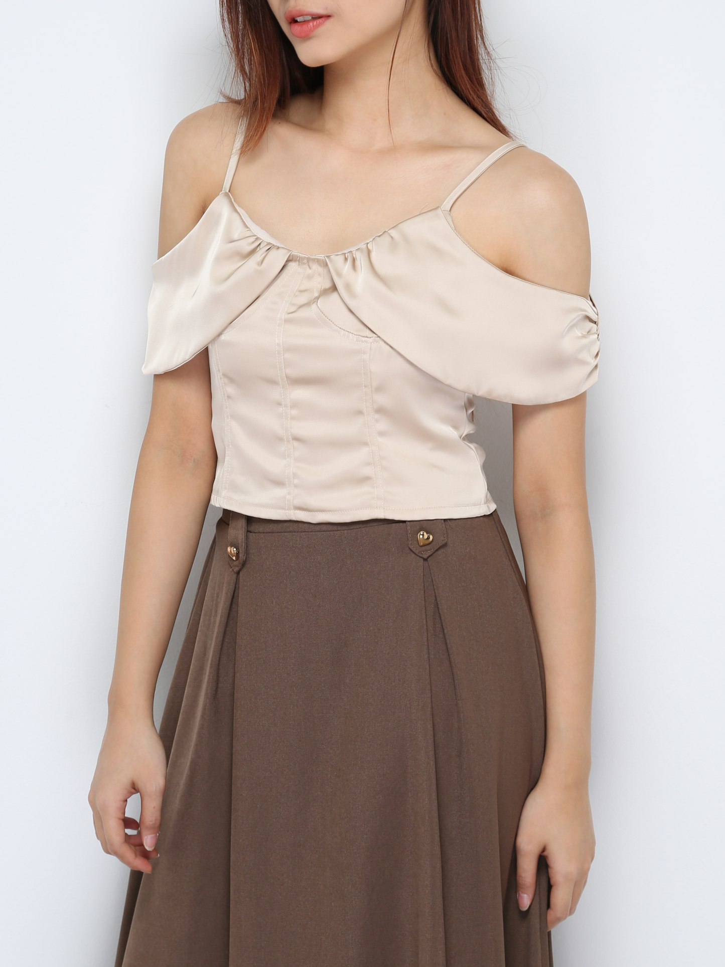 Satin Sleeveless Top 30637