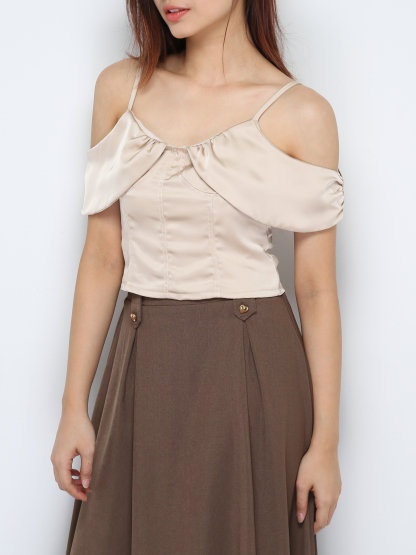 Satin Sleeveless Top 30637