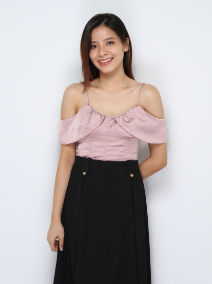 Satin Sleeveless Top 30637