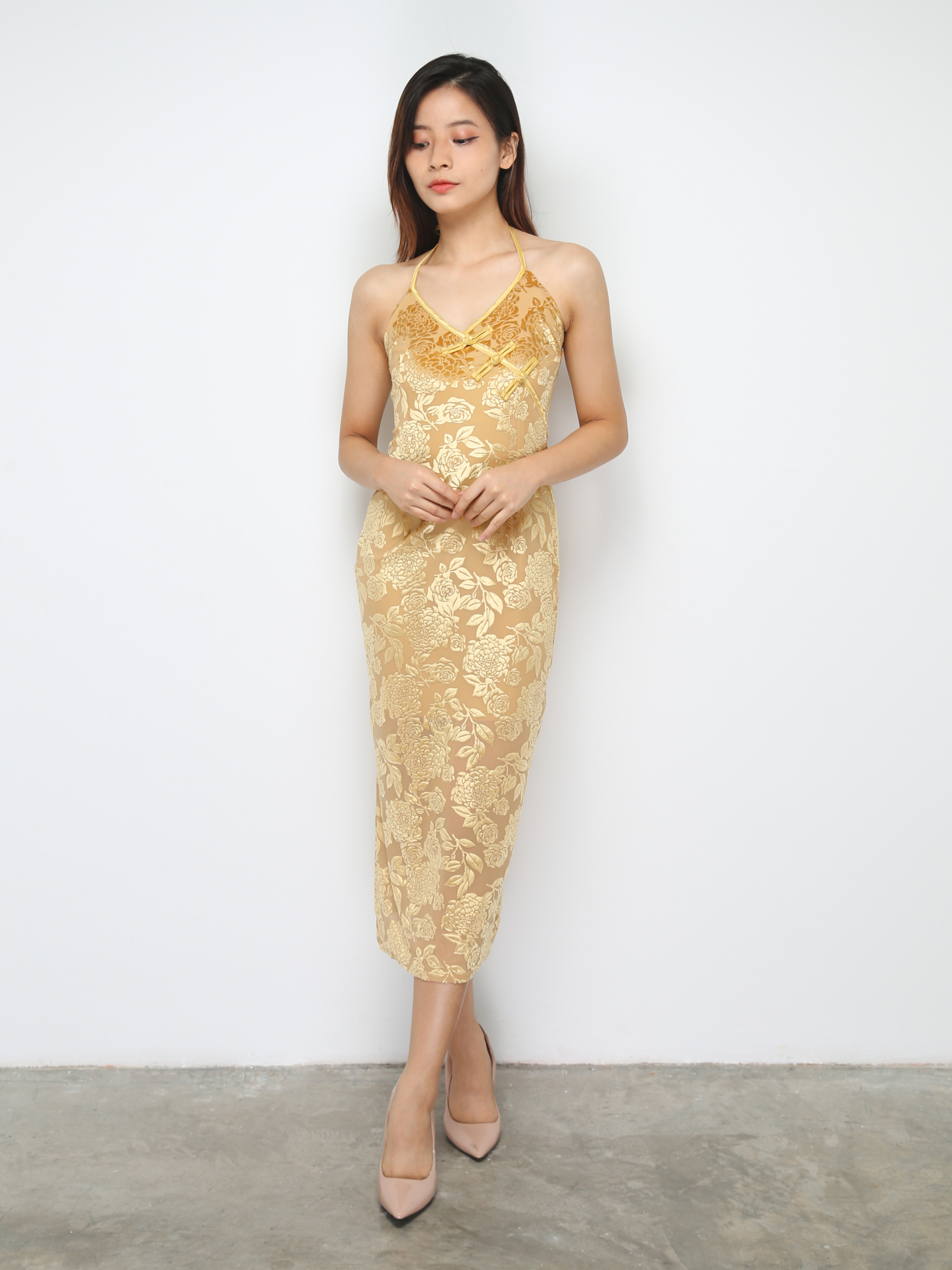 Halter Floral Dress 30652