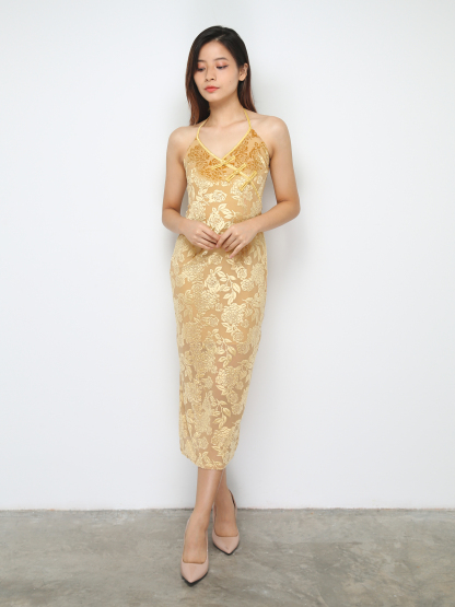 Halter Floral Dress 30652