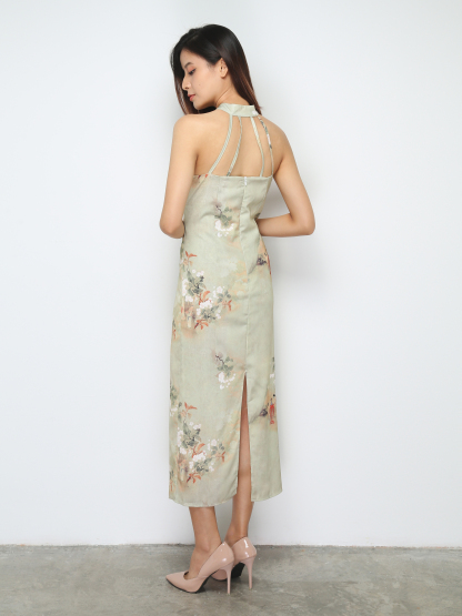 Chinese Style Haletr Dress 30653