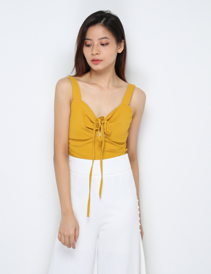 Sleeveless Back Zip Front Hole Top 30655