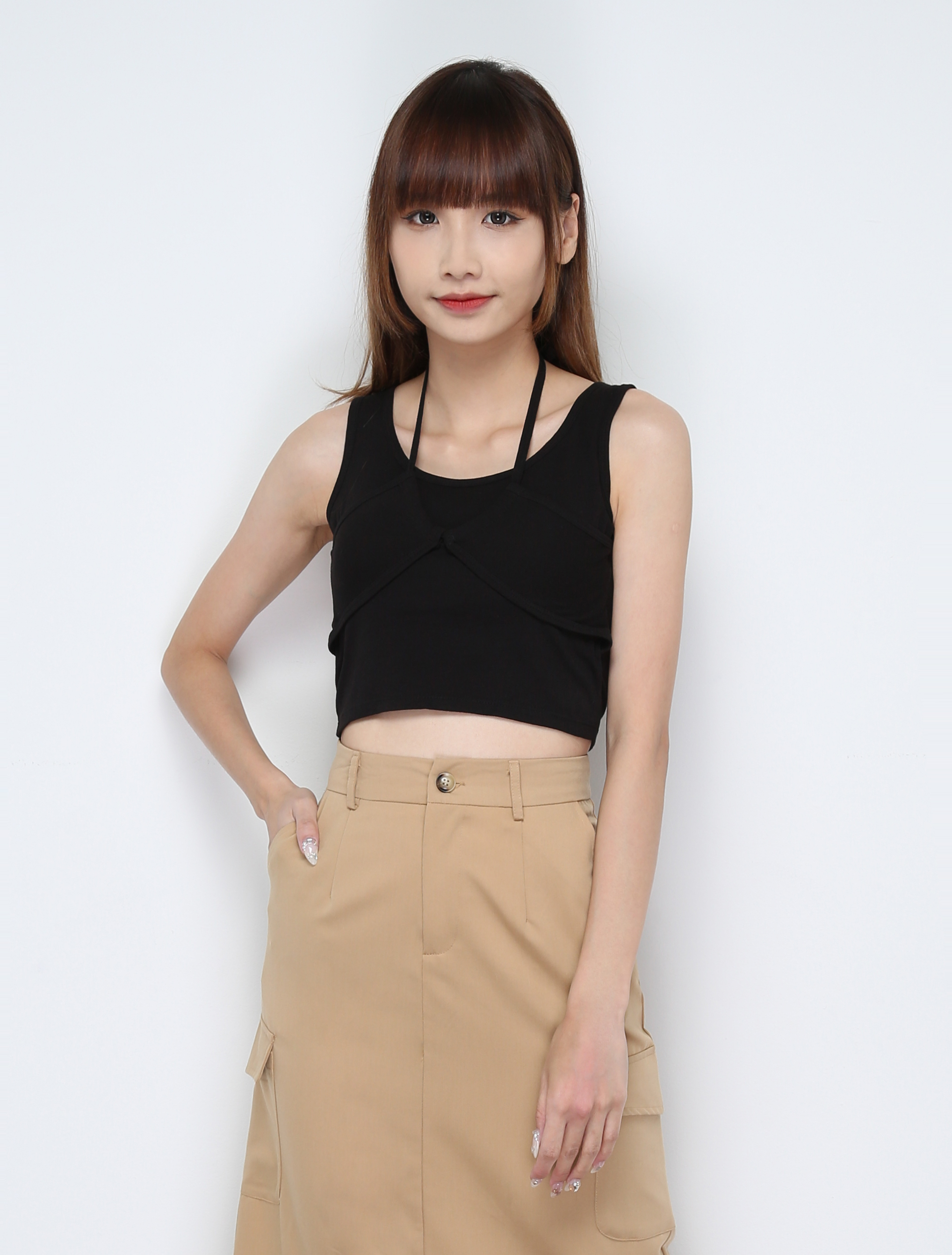 Sleeveless With Drawstring Top 30665