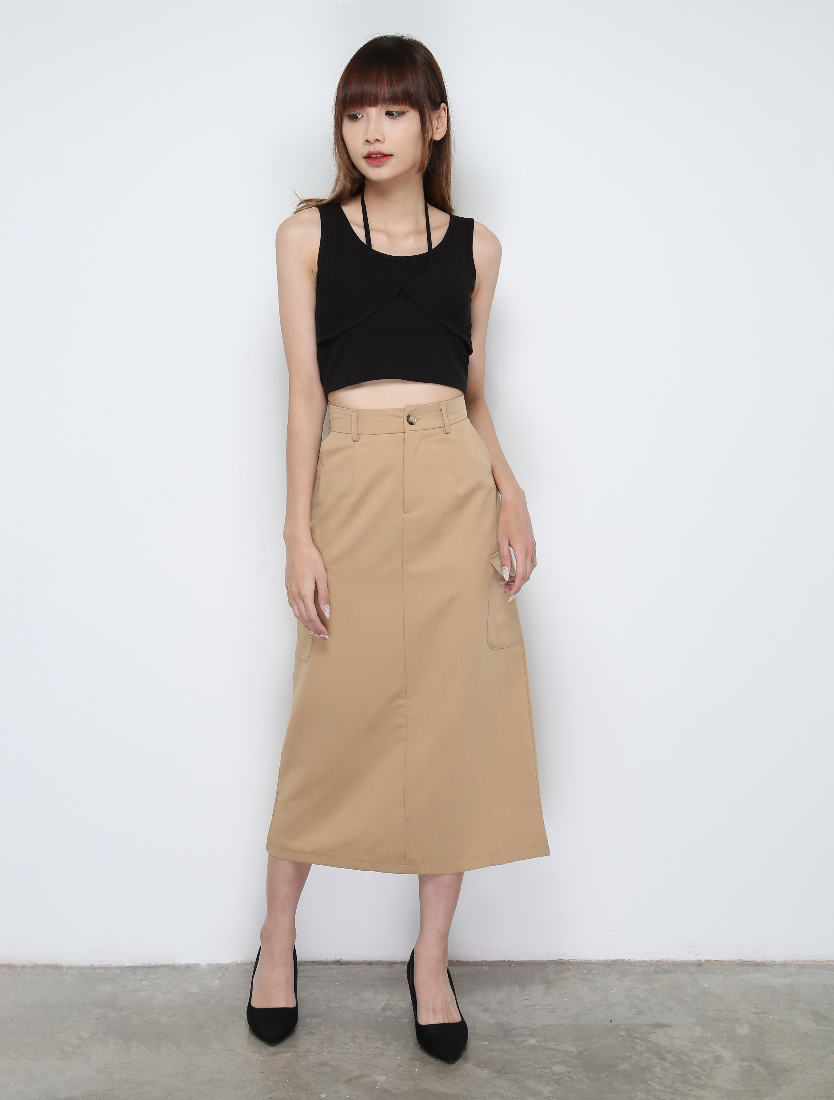 Sleeveless With Drawstring Top 30665