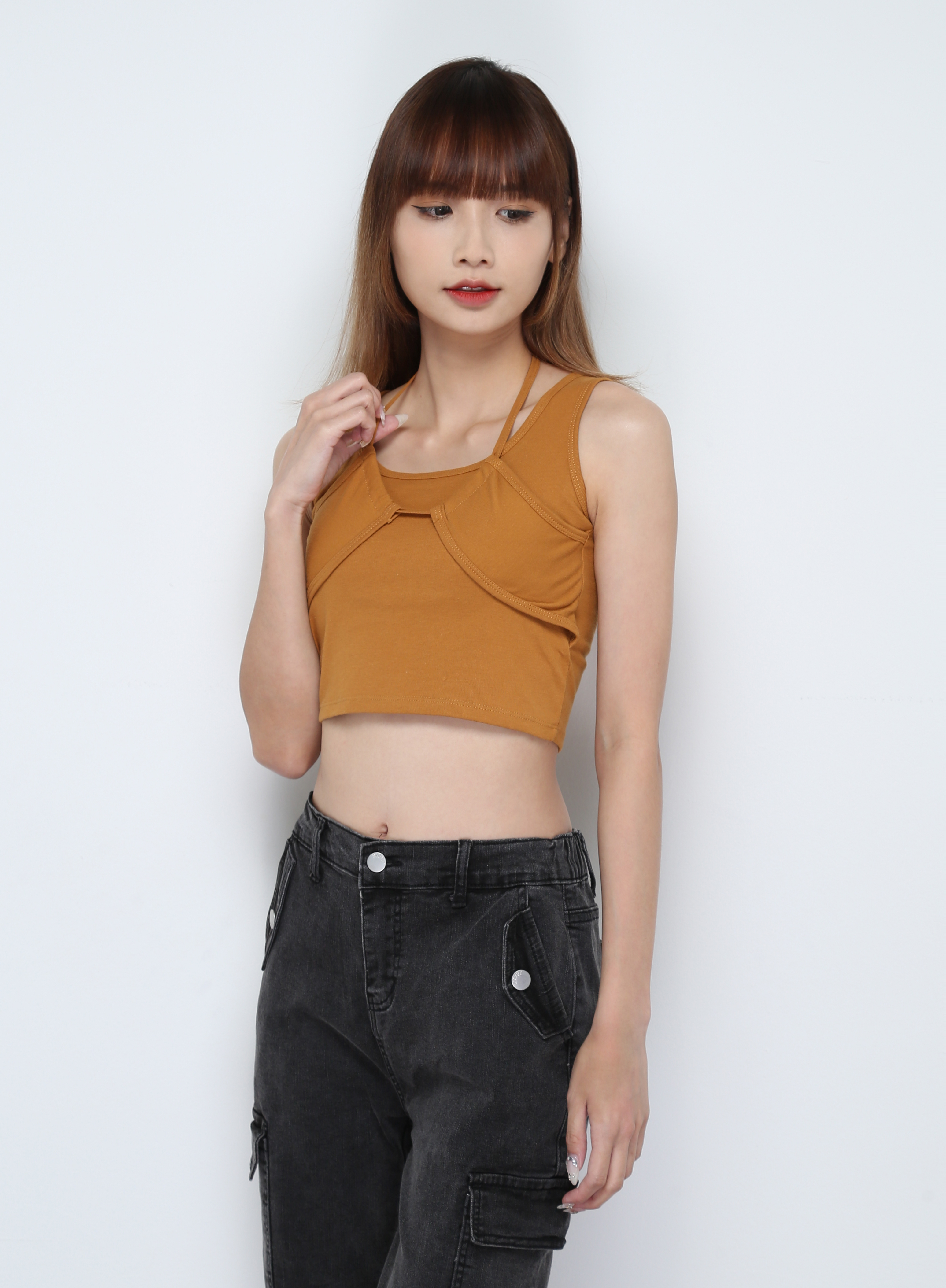 Sleeveless With Drawstring Top 30665