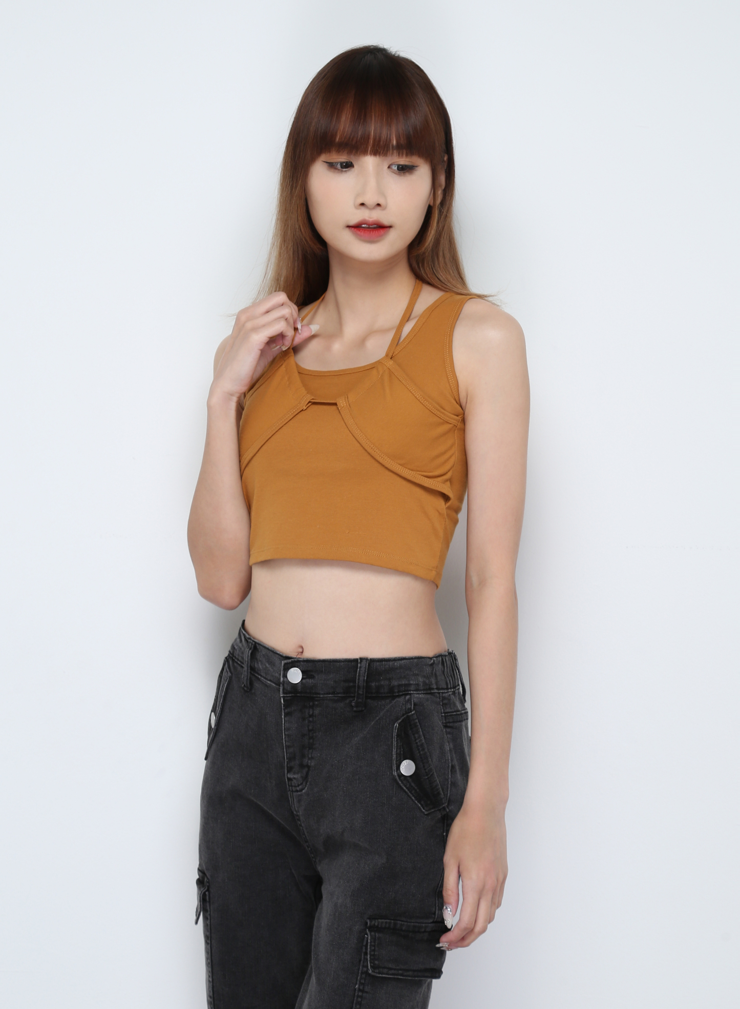 Sleeveless With Drawstring Top 30665